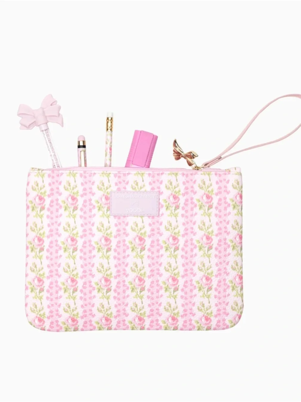 LoveShackFancy Blooming Heirloom Vegan Leather Accessory Pouch